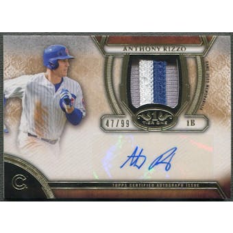 2015 Topps Tier One #TOARAR Anthony Rizzo Patch Auto #47/99