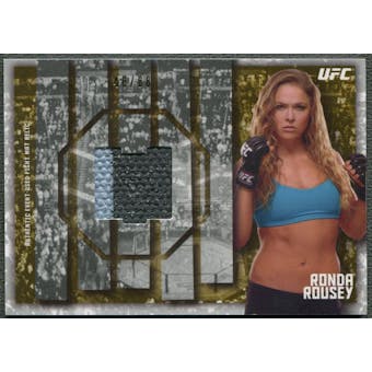 2015 Topps UFC Knockout #FMRRRO Ronda Rousey Gold Fight Mat Relic #48/88