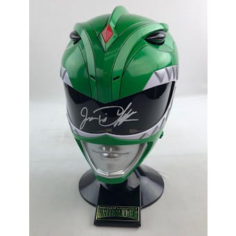Jason David Frank Autographed Mighty Morphin Power Rangers Legacy Green Ranger Helmet (Hit Parade Inventory)