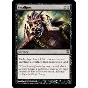 Magic the Gathering Time Spiral Single Smallpox FOIL 4X PLAYSET - SLIGHT / MODERATE PLAY (SP/MP)