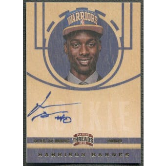 2012/13 Panini Threads #207 Harrison Barnes Rookie Auto