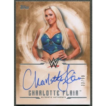 2017 Topps WWE Undisputed #UACF Charlotte Flair Bronze Auto #33/99