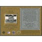 2001 SP Legendary Cuts #JHW Honus Wagner Game Jersey SP