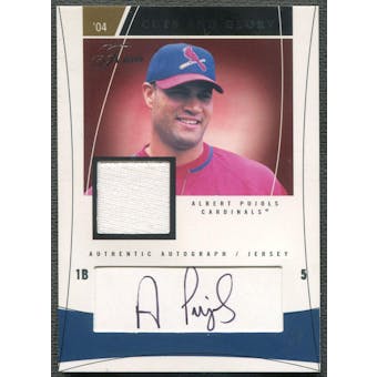2004 Flair #AP Albert Pujols Cuts and Glory Jersey Auto #1/3