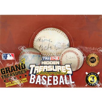 2007 TriStar Hidden Treasures Autographed Baseballs Series 3 Hobby Box
