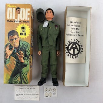 GI Joe 1970 Man of Action Figure Fuzzy Head with Original Box (6)