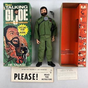 GI Joe 1970 Talking Adventure Team Commander Figure with Original Box (2)