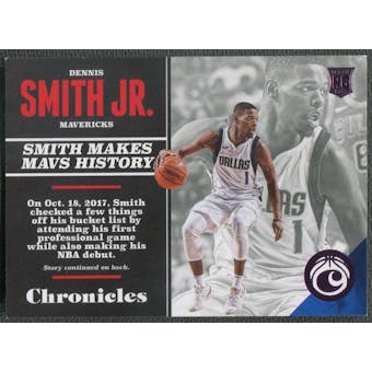 2017/18 Panini Chronicles #117 Dennis Smith Jr. Pink Rookie #34/99