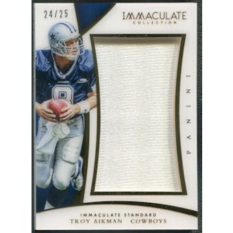 2015 Immaculate Collection #39 Troy Aikman Immaculate Standard Jersey #24/25