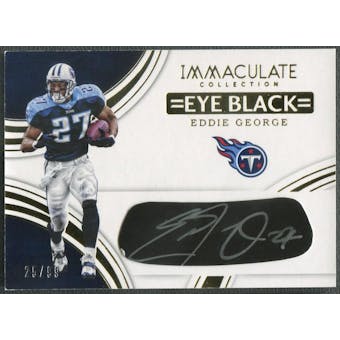 2016 Immaculate Collection #37 Eddie George Eye Black Auto #25/99