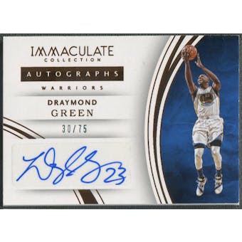 2015/16 Immaculate Collection #4 Draymond Green Bronze Auto #30/75