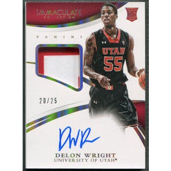 2015 Immaculate Collection Collegiate Multisport #360 Delon Wright Gold Rookie Patch Auto #20/25