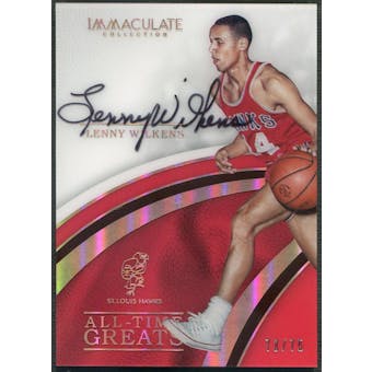 2016/17 Immaculate Collection #21 Lenny Wilkens All Time Greats Auto #73/75