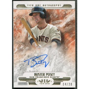 2016 Topps Tier One #T1ABP Buster Posey Auto #04/30