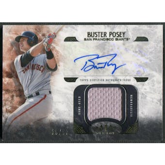 2016 Topps Tier One #AT1RBP Buster Posey Relics Jersey Auto #15/50