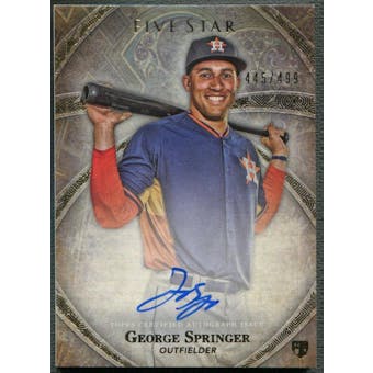 2014 Topps Five Star #FSAGSP George Springer Auto #445/499