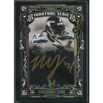 2015 Topps Museum Collection #SSAML Marshawn Lynch Gold Ink Auto #3/5