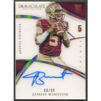 2015 Immaculate Collection Collegiate Multisport #301 Jameis Winston Rookie Auto #60/99
