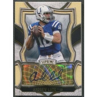 2015 Topps Supreme #SAAL Andrew Luck Gold Auto #18/25
