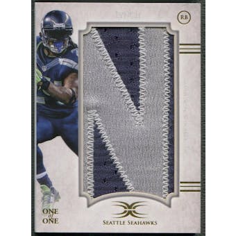 2015 Topps Definitive Collection #VNCML Marshawn Lynch Veteran Nameplate Collection Letter "N" #1/1