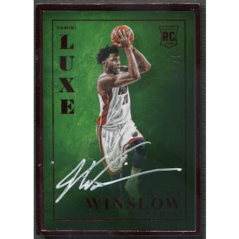 2015/16 Panini Luxe #7 Justise Winslow Rookie Ruby Auto #24/25