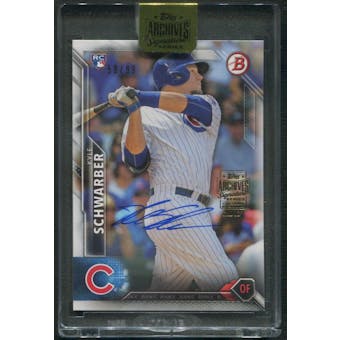 2017 Topps Archives Signature Series #122 Kyle Schwarber '16 Bowman Auto #59/99