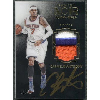 2015/16 Panini Noir #ACCAN Carmelo Anthony Patch Auto #02/10