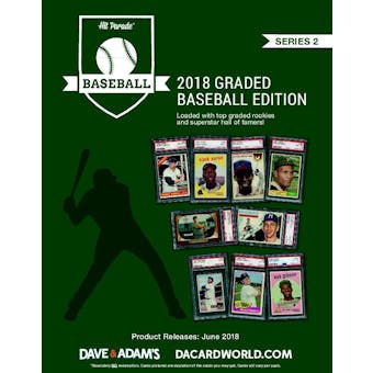 2018 Hit Parade Baseball Graded Card Edition Ser 2 10-Box Case-DACW Live 10 Spot Random Hit Break #5