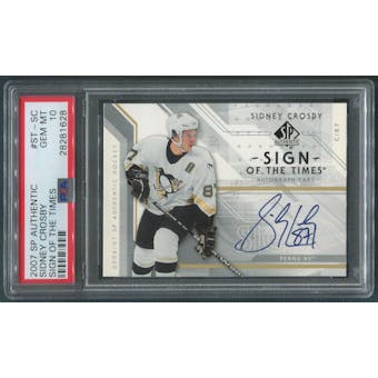 2006/07 SP Authentic #STSC Sidney Crosby Sign of the Times Auto SP PSA 10 (GEM MT)