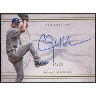 2017 Topps Definitive Collection #DCAICK Clayton Kershaw Auto #24/25
