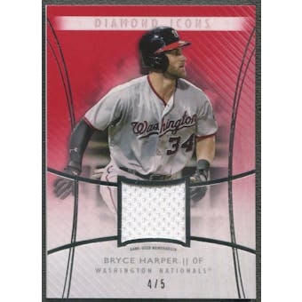 2017 Topps Diamond Icons #SRBH Bryce Harper Red Jersey #4/5