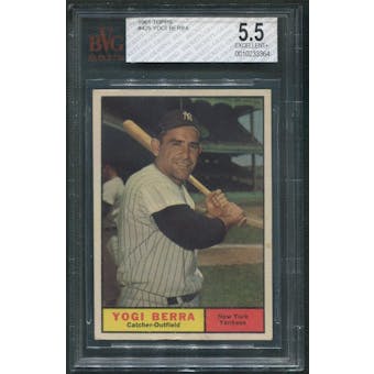 1961 Topps Baseball #425 Yogi Berra BVG 5.5 (EX+)