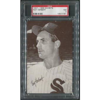 1947-66 Exhibits Baseball Ray Herbert PSA 7 (NM)