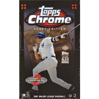 2007 Topps Chrome Baseball Hobby Box