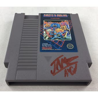 Nintendo (NES) Ghosts 'N Goblins AVGN James Rolfe Red Autograph Cart