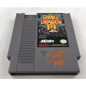 Nintendo (NES) Double Dragon III AVGN James Rolfe Orange Autograph Cart