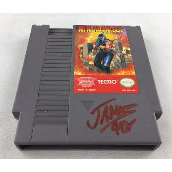 Nintendo (NES) Ninja Gaiden AVGN James Rolfe Red Autograph Cart