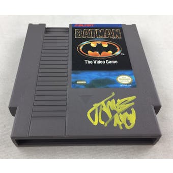 Nintendo (NES) Batman AVGN James Rolfe Yellow Autograph Cart
