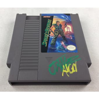 Nintendo (NES) Snake's Revenge AVGN James Rolfe Green/Yellow Autograph Cart