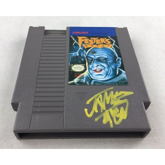 Nintendo (NES) Fester's Quest AVGN James Rolfe Yellow Autograph Cart