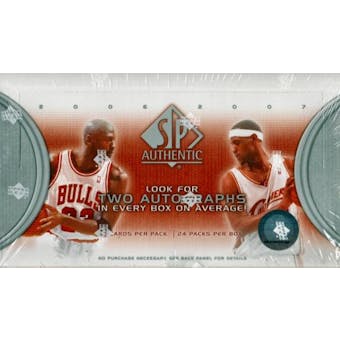 2006/07 Upper Deck SP Authentic Basketball Hobby Box
