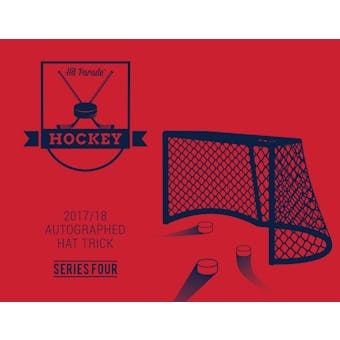 2017/18 Hit Parade Autographed HAT TRICK Series 4 Hockey 3-Box - DACW Live 9 Spot Random Hit Break #2