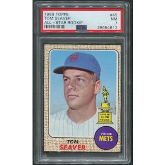 1968 Topps Baseball #45 Tom Seaver PSA 7 (NM)