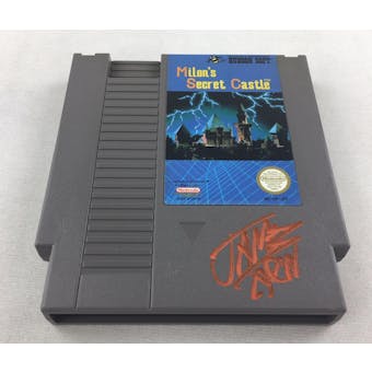 Nintendo (NES) Milon's Secret Castle AVGN James Rolfe Red Autograph Cart