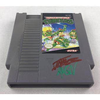 Nintendo (NES) Teenage Mutant Ninja Turtles AVGN James Rolfe Red/Green Autograph Cart