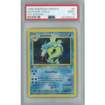 Pokemon Base Set 1st Edition FRENCH Gyarados Leviator 6/102 PSA 9