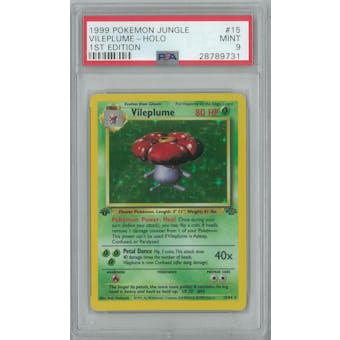 Pokemon Jungle 1st Edition Vileplume 15/64 PSA 9