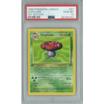Pokemon Jungle 1st Edition Vileplume 31/64 PSA 10 GEM MINT