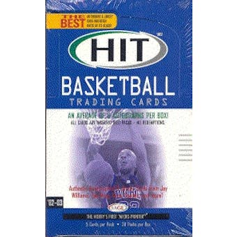2002/03 Sage Hit Basketball Hobby Box