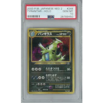 Pokemon Neo Discovery Japanese Tyranitar PSA 10 GEM MINT